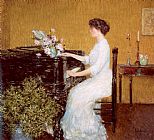 Childe Hassam Famous Paintings - At the Piano